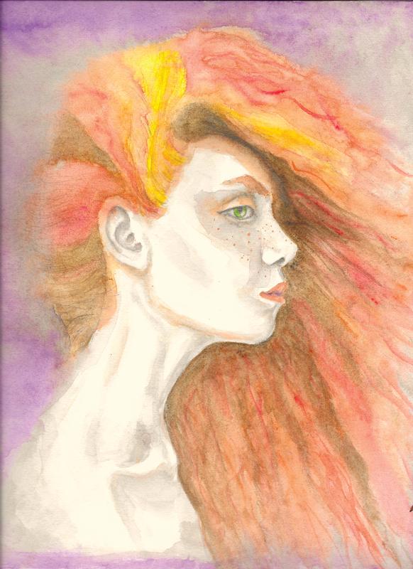 GIrl With Fiery Hair