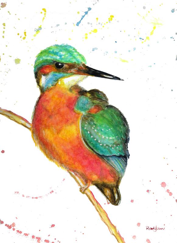 Kingfisher on Branch, King of the River